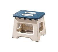 Generisch Poggiapiedi for sgabello pieghevole - Pieghevole portatile leggero con maniglia e antiscivolo, for la pesca nel bagno della cucina(Blue)