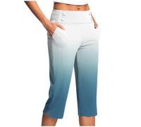Generisch Pole Dance Abbigliamento Donna Pantaloni Donna Vita Alta Pantaloni Da Lavoro Corti Pantaloni Casual Pantaloni Da Lavoro Pantaloni Pantaloni Da Pallacanestro Ragazza, bianco, L