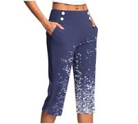 Generisch Pole Dance Abbigliamento Donna Pantaloni Donna Vita Alta Pantaloni Da Lavoro Corti Pantaloni Casual Pantaloni Da Lavoro Pantaloni Pantaloni Da Pallacanestro Ragazza, Blu marino, M