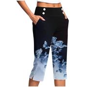 Generisch Pole Dance Abbigliamento Donna Pantaloni Donna Vita Alta Pantaloni Da Lavoro Corti Pantaloni Casual Pantaloni Da Lavoro Pantaloni Pantaloni Da Pallacanestro Ragazza, Blu, 5XL