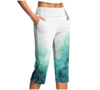 Generisch Pole Dance Abbigliamento Donna Pantaloni Donna Vita Alta Pantaloni Da Lavoro Corti Pantaloni Casual Pantaloni Da Lavoro Pantaloni Pantaloni Da Pallacanestro Ragazza, Verde menta, 3XL