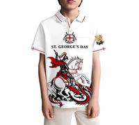 Generisch Polo da ragazzo con impressionante grafica dei cavalieri templari, polo per bambini dal design storico, parte superiore resistente per i piccoli fan del Medioevo