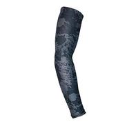 Generisch Polsini a compressione, antiscivolo, traspiranti, con maniche a sole, 1 pezzo, guanti neri a maglia (grigio, M)