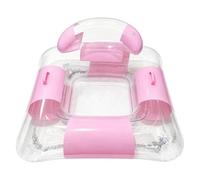 Generisch Poltrona ad acqua, poltrona gonfiabile, trasparente e colorata | Design ergonomico, facile da riporre, stagione estiva, attrezzatura per piscina, feste in spiaggia, relax