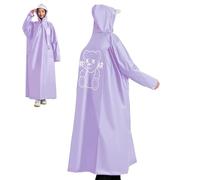 Generisch Poncho antipioggia unisex, per uomini e donne, con protezione