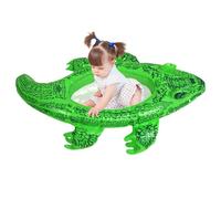 Generisch Pool Floating Raft - Crocodile Design Float | Piscina Portatile | 24,41 x 15,75 x 4,33 Pollici, Divertente Forma a all'aperto per Feste, Laghi, laghetti da Cortile, sopra Le