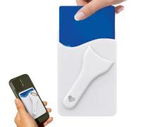 Generisch Porta carte per cellulare, in silicone, con scomparto per carte di credito, per donne, uomini, auto, crociera, lavoro, fitness, viaggi, scuola, carta d'identità 'autobus, selfie