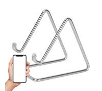 Generisch Porta cellulare portatile in metallo per biglietti da visita | Supporto leggero come accessorio da scrivania per viaggi, comodino, esterno, toeletta, casa, camera degli studenti e studio