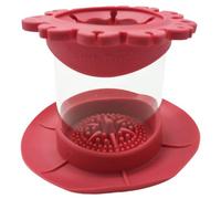 Generisch Porta-pennelli - bicchiere di risciacquo | detergente rotondo in silicone per acquerelli acrilici e supporti a base d'acqua, confezione da 1, di pulizia per studio artistico, colore