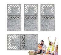 Generisch Porta posate natalizie, borsa rettangolare per coltelli, forchette, per matrimoni, feste di Natale, decorazione da tavolo, 20 x 10 cm