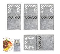 Generisch Porta posate natalizie, borsa rettangolare per coltelli, forchette, per matrimoni, feste di Natale, decorazione da tavolo, 20 x 10 cm