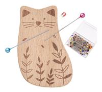 Generisch Porta spille magnetico da cucito, grazioso porta aghi con 100 spilli, organizer multiuso a forma di animale per sartoria, sartoria, 3,8 x 0,3 x 0,05 cm