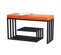 Generisch Portabagagli per scarpe a 3 livelli, con vano portaoggetti e guarnizione imbottita, telaio in metallo, organizer per le scarpe per lo stoccaggio di Hallway and Bedroom