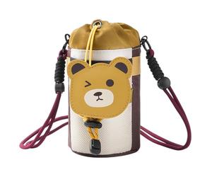 Generisch Portabottiglie d'acqua con cinghia, portabottiglie d'acqua, supporto regolabile con scomparto laterale per cellulare, sacchetto impermeabile da 1,4 l, per escursioni, viaggi, d,