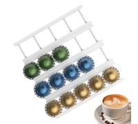 Generisch Portacapsule per ordine, contenitore per di caffè, montaggio a parete, 20 scomparti, senza foratura, per piano di lavoro e porta 'armadio