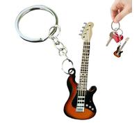 Generisch Portachiavi Chitarra in Metallo - Ciondolo Strumento Musicale per Decorazione Regalo - Guitar 3