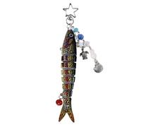 Generisch Portachiavi decorativo, ciondolo creativo per esca da pesca come decorazione - ornamenti di animali da collezione, ricordo originale per borsa a tracolla, borsa per il trasporto e zaino