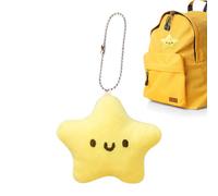 Generisch Portachiavi in peluche, ciondolo a forma di stella, simpatico portachiavi a forma di stella, ciondolo a forma di bambola, accessorio per zaino giocattolo per chiavi auto, ragazze, donne