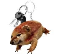 Generisch Portachiavi per cani - Divertente giocattolo sensoriale - Morbido ciondolo a forma di animale di peluche, per specchietto retrovisore, cellulare, bagagli, zaino, borsa a tracolla, viaggi
