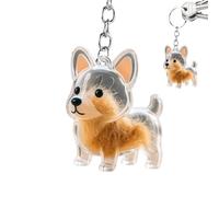 Generisch portachiavi - portachiavi come contenitore per capelli di cane, contenitore trasparente per capelli, zaino, accessorio per la casa, io, Siehe Beschreibung