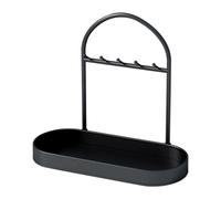 Generisch Portagioie organizer con vassoio | Espositore per orecchini, collane, orecchini, bracciali, chiavi, gioielli, casa, camera degli studenti, ingresso