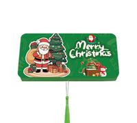 Generisch Portamonete di Natale | Con 10 scomparti per ripieni di collant, porta carte di credito festive con nappe, per uomini, donne, mamma, papà, amici, famiglia, festa di compleanno, San