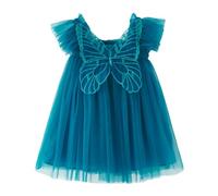 Generisch Prima Comunione Vestito Ragazza Bambino Ragazza Manica A Mosca Farfalla Con Ali Tulle Vacanza Costume Vestito Danza Abiti Da Festa Vestiti