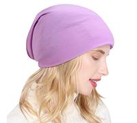 Generisch Primavera Cotone per Uomini Donne Cotone Caldi Cappelli Invernali per Sci Donna Cappello Con Protezione per, Lilla, Taglia unica