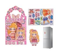 Generisch Principesse, set da gioco magnetico, fantasioso creativo per bambini, studenti, amanti della moda, bambini in età prescolare, feste, casa, aula