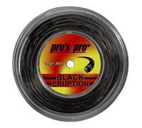 Generisch Pros Pro Black Eruption - Corda da tennis, rotolo da 200 m, 1,18 mm, colore: Nero