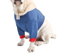 Generisch Protezione per calli per cani e gomiti - Imbottitura in cotone regolabile - Protezione per le ferite - Manicotto per la gamba anteriore per cani - Per casa, appartamento, attività all'aperto