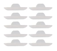 Generisch Protezioni per cappelli - 10 strisce assorbenti non riutilizzabili per tesa e colletto, inserti antitraspiranti per cappelli, camicie, evitare macchie, mantenere i vestiti puliti, unisex