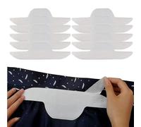 Generisch Protezioni per cappelli - 10 strisce assorbenti non riutilizzabili per tesa e colletto, inserti antitraspiranti per cappelli, camicie, evitare macchie, mantenere i vestiti puliti, unisex