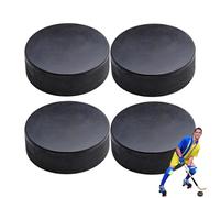 Generisch Puck da hockey per interni, per hockey su scooter, dimensioni di regolazione ufficiali, 4 pezzi, diametro 3 pollici, spessore 1 pollice, attrezzatura da allenamento per sport indoor
