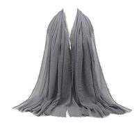 Generisch Pulitore finestra auto salviette Hijab sciarpa sciarpa sciarpa morbida islam musulmano bambini sciarpa primavera, Grigio 20#, Taglia unica