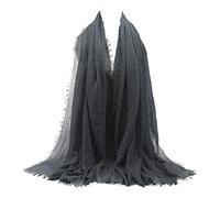 Generisch Pulitore finestra auto salviette Hijab sciarpa sciarpa sciarpa morbida islam musulmano bambini sciarpa primavera, Grigio 10#, Taglia unica