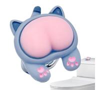 Generisch Pulsante WC | Decorazione da bagno a forma di animale | per WC per unghie lunghe | Poussoir Bouton WC | Scarico WC | Pulsador De Inodoro Lindo | Bathroom Decor for Women | Animal