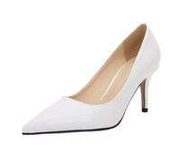 Generisch Pumps da Donna con Tacco Alto, Scarpe da Cerimonia in Pelle Lucida, Scarpe Eleganti e Comode per Abiti, Scarpe con Tacco da Sposa, Scarpe Mary Jane, Scarpe da Sera, Mocassini, Scarpe con