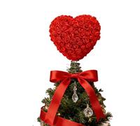 Generisch Punta dell'albero a forma di cuore, decorazione di rose - San Valentino a forma di cuore, per matrimoni, compleanni, vacanze, feste, pareti, casa, decorazione della porta
