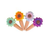 Generisch Punte di irrigazione | 4 pezzi terracotta per interni ed esterni - Barre autoirriganti - Per la cura del giardino cortile terrazza casa soggiorno balcone vacanza viaggio