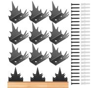 Generisch Punte per recinzione, 12 pezzi, robusto dispositivo di protezione, punte di sicurezza antifurto, per giardino, cortile, balcone, protezione antieffrazione