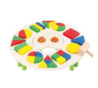 Generisch Puzzle a forma di puzzle in legno sensoriale | Giocattolo educativo precoce, apprendimento dei colori per ragazze, bambini, bambini in età prescolare, bambini piccoli, legno grosso, facile
