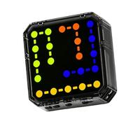 Generisch Puzzle giocattolo sfida 3 anni, nero | Gioco elettronico manuale con luci LED, 500 livelli, gioco familiare portatile ovunque