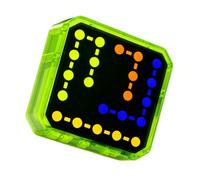 Generisch Puzzle giocattolo sfida 3 anni, verde | Gioco elettronico manuale con luci LED, 500 livelli, gioco familiare portatile ovunque