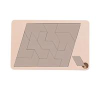 Generisch Puzzle triangolare: risolvere il puzzle in legno - quadrato irregolare con triangolo scomparso - triangolatore - gioco di pensiero (D, taglia unica)
