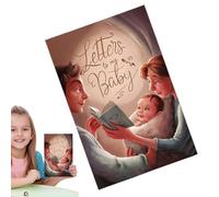 Generisch Quaderno dei ricordi - Diario per scrivere lettere ai bambini | 50 fogli diario delle relazioni con genitori e bambini, regalo di gravidanza