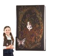 Generisch Quaderno gotico da donna, blocco note a tema Halloween, 18 x 13 cm, pratico e versatile, diario creativo per donne, a tema stagione spaventosa, scuola e ufficio