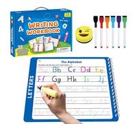 Generisch Quaderno per esercizi di scrittura per bambini - esercizi di scrittura cancellabili per bambini piccoli, pratici materiali didattici per la casa, i viaggi prescolari