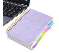 Generisch Quaderno scolastico, formato A5, con divisore rimovibile, 300 pagine, agenda compatta per insegnanti, studenti, riunioni, appunti e apprendimento dei compiti