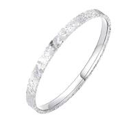 Generisch Quarzo Bracciale Blu Messaggio Anelli Versatile Smooth Solid Silver Bracciale Bracciale Larghezza Braccialetti Ciondoli Gioielli, Taglia unica, Metallo